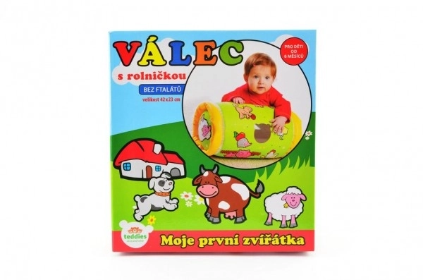 Nafukovací válec s rolničkami Moje první zvířátka
