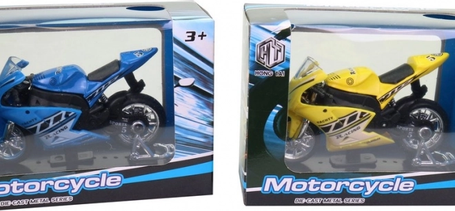Kovová závodní motorka 11 cm