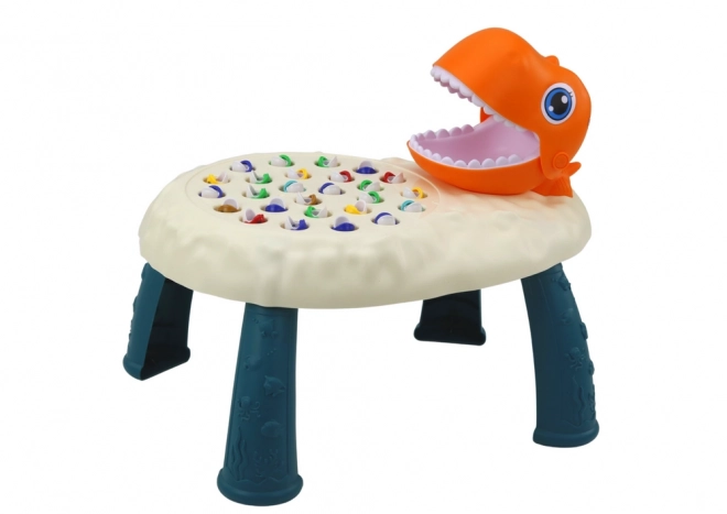 Stolní arkádová hra Fish Catching Dinosaur Orange