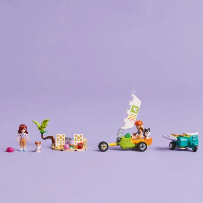 Lego Friends dobrodružství se surfujícími psy a skútrem