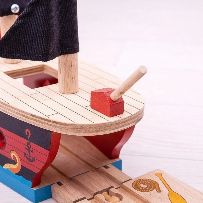 Pirátská galéra Bigjigs Rail
