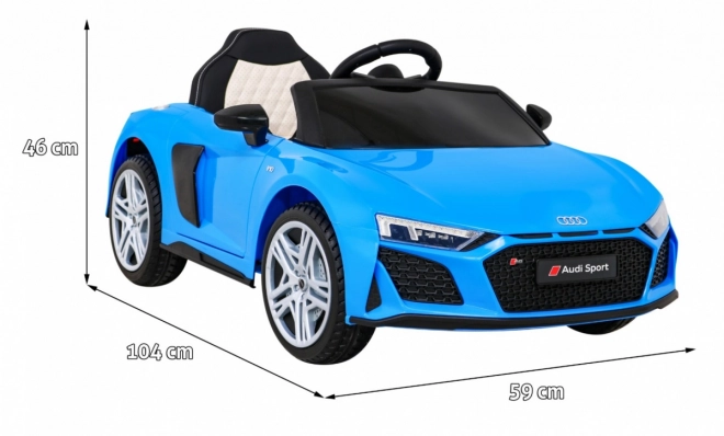 Audi R8 LIFT Bateriové auto + dálkové ovládání + EVA kola + MP3 + LED – Modré