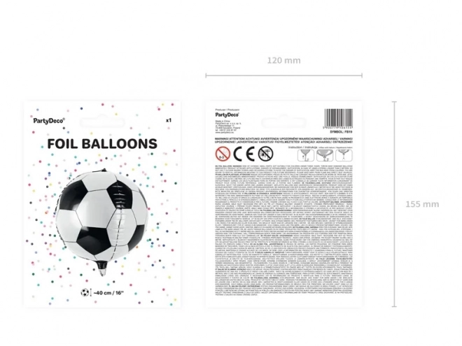 Foliový balón Fotbalový míč 40 cm
