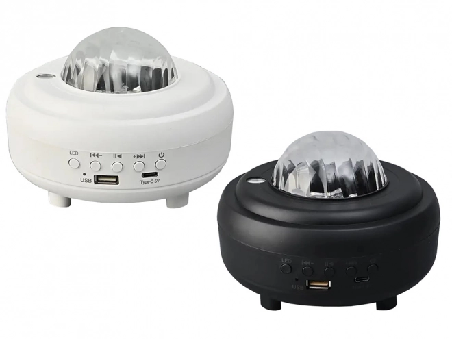 Noční světelný projektor aurora s bluetooth reproduktorem