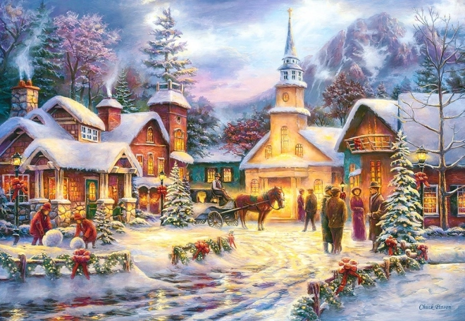 Puzzle 1500 prvků Zima