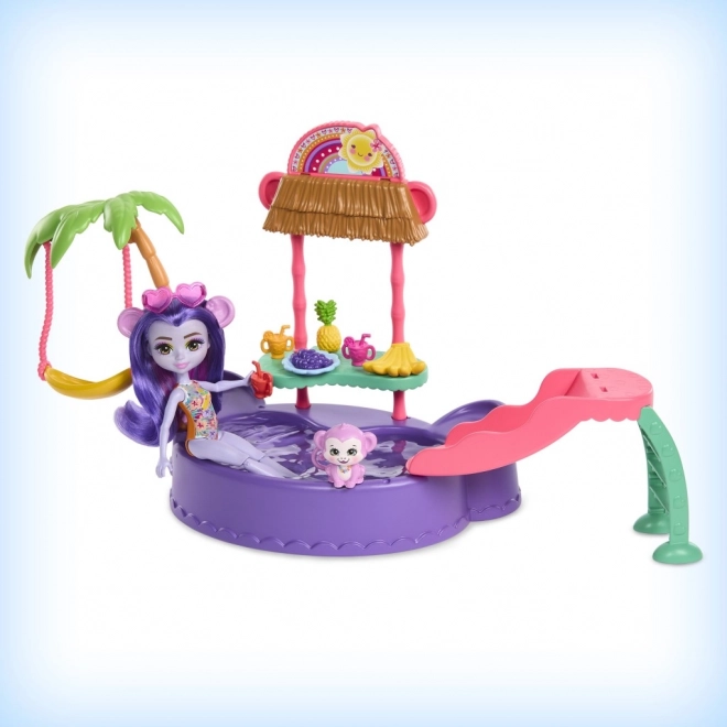 Sada Enchantimals Tropical Pool + panenka Monkey