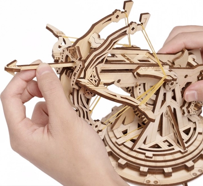 RoboTime 3D dřevěné mechanické puzzle Obléhací balista