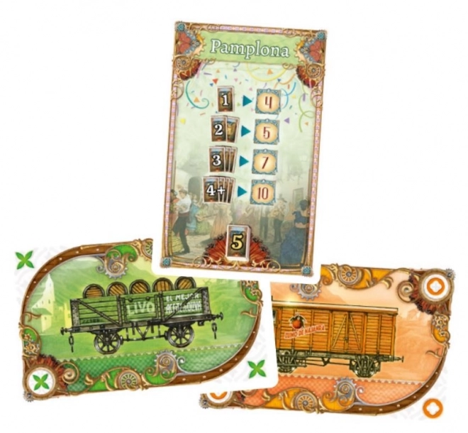 Hra Boarding the Train: a Jižní Koreu: Kolekce map 8 - Pyrenejský poloostrov a Jižní Korea