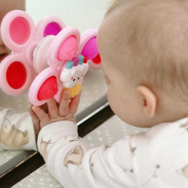 WOOPIE dětský kosmický spinner pop-it senzorická hračka růžová, sada 3 ks