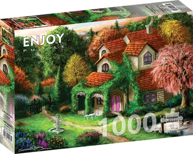 ENJOY chaloupka v lese – puzzle 1000 dílků