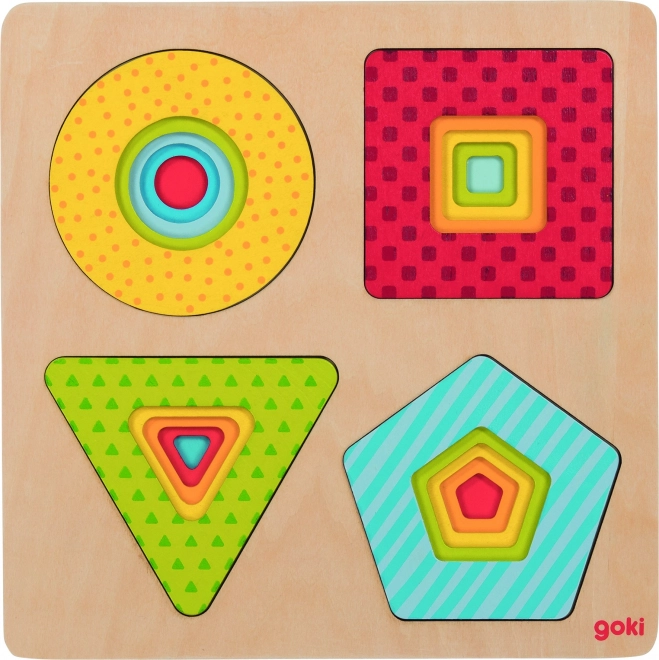 Geometrické skládačky Goki