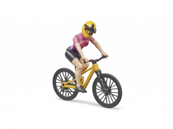 Bruder horské kolo s figurkou cyklistky