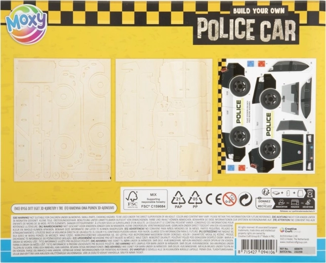 3D puzzle policejní auto MOXY
