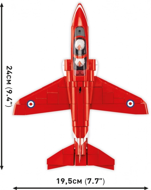 Stavebnice BAe Hawk T1 Červené šípy 389 dílků