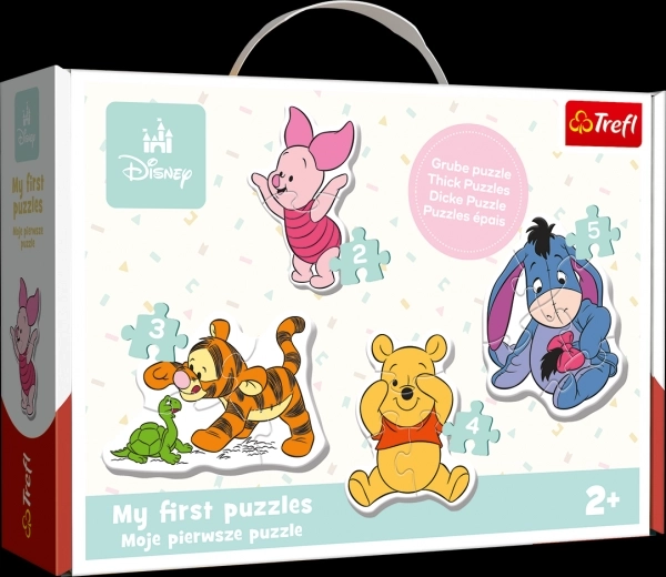 Dětské puzzle Disney: Medvídek Pú 4v1