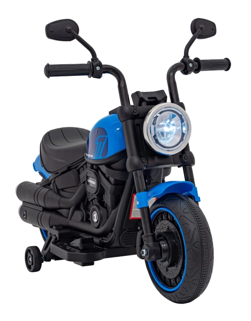 Motocikel Chopper FASTER – Modrý