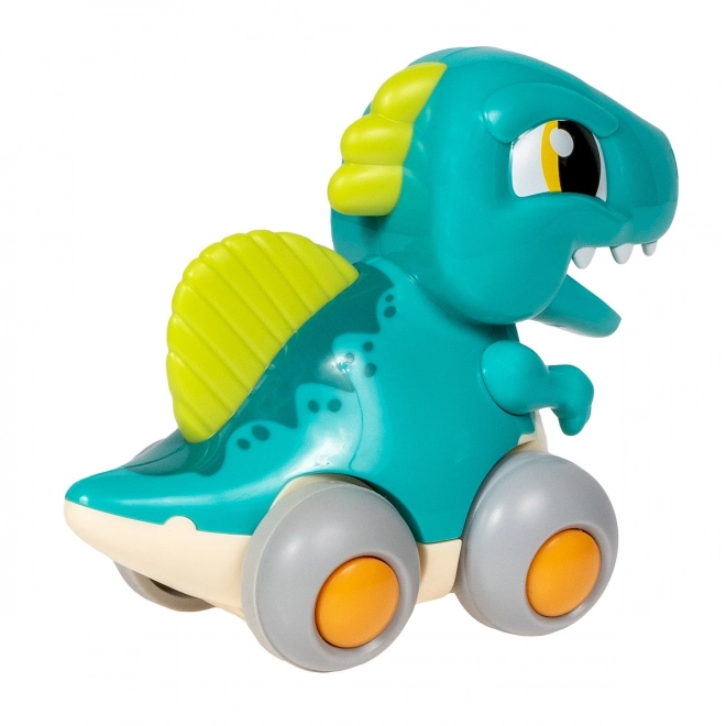 Interaktivní dinosaurus na kolečkách modrý
