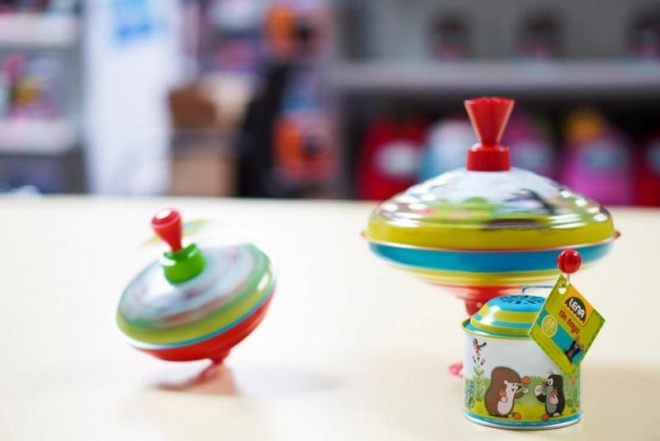 Káča točící Krtek kov/plast 13cm
