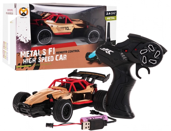 RACING 01 Zlaté R/C kovové auto