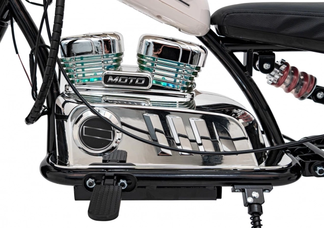 Motocykl Chopper Warrior White
