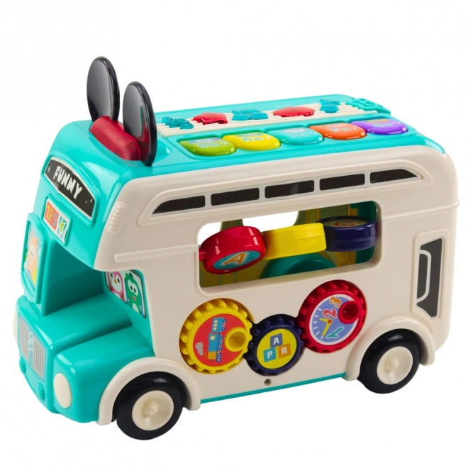 Barevný interaktivní autobus