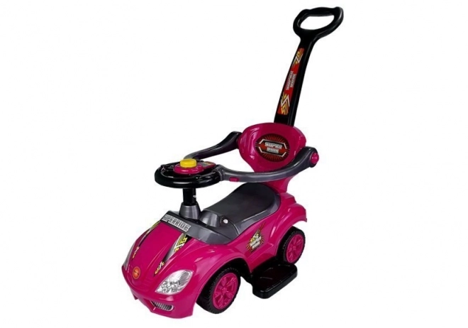 Mega Car 3v1 Push Ride Pink