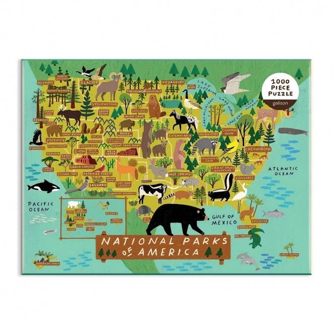 GALISON Puzzle Americké Národní parky 1000 dílků