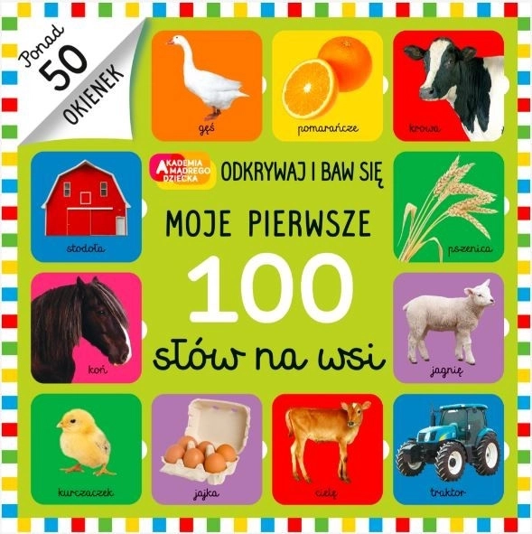 Brožura Mých prvních 100 slov na venkově. Akademie moudrého dítěte. Prozkoumejte a hrajte si