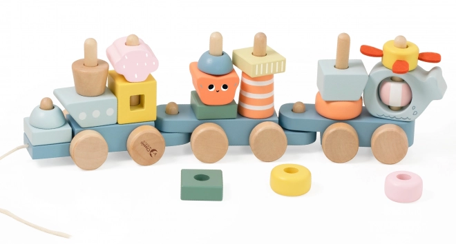 Montessori dřevěná vláčkodráha Oceán