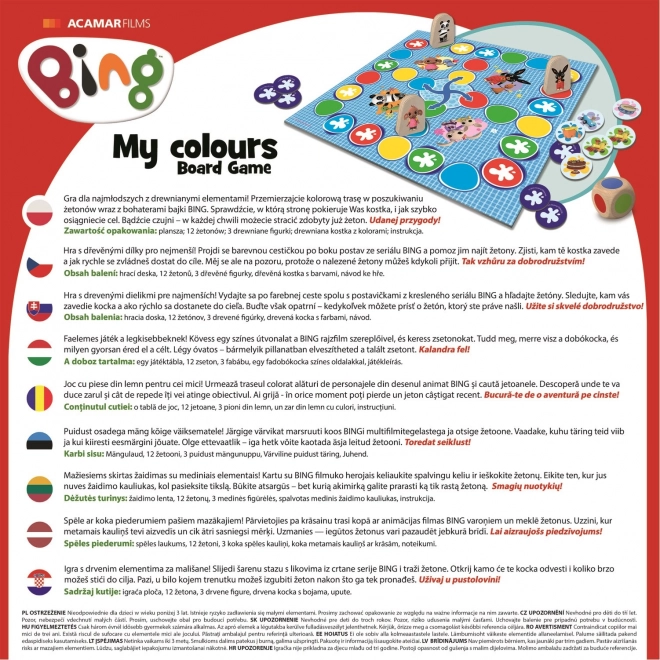 Rodinná hra pro děti My Colours Bing od Trefl