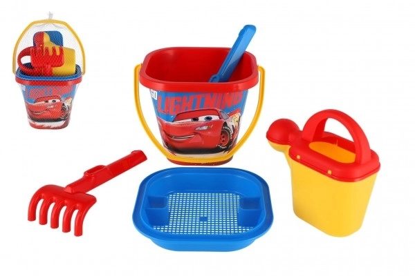 Sada na písek Auta plast 5ks 26x18cm v síťce 12m+ Wader
