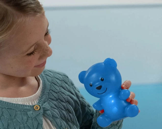 Gumimalsy figurka interaktivní modrý medvěd