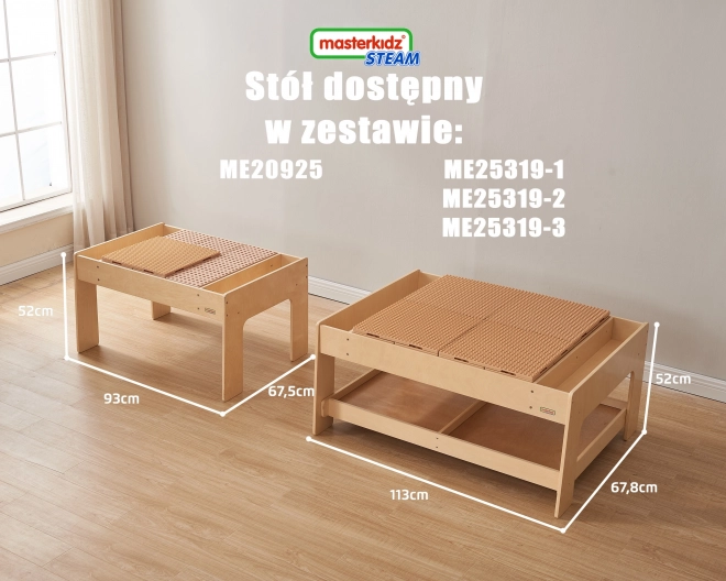 Dřevěný vzdělávací stůl Masterkidz s příslušenstvím STEM