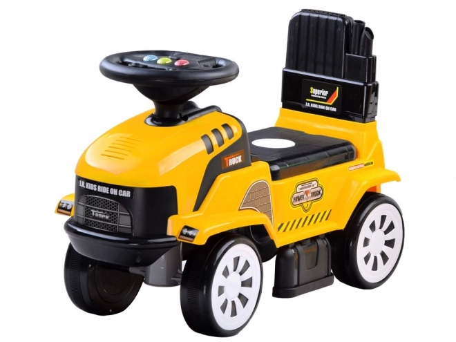Jeździk Traktor s Přívěsem – Žlutá