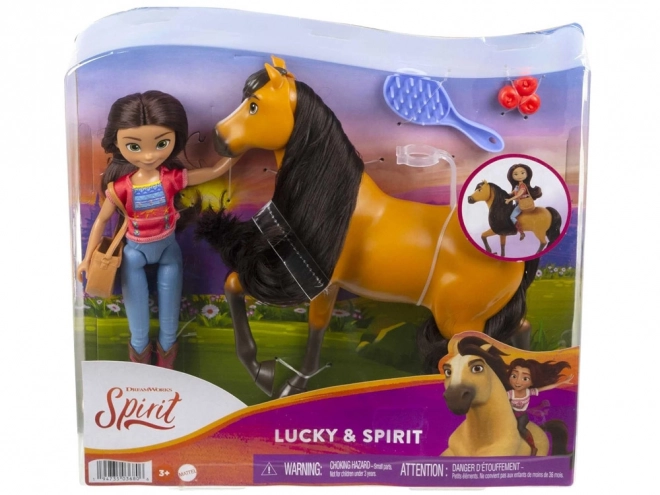 Sada Lucky a Duch panenka s koněm z Mustang: Duch svobody