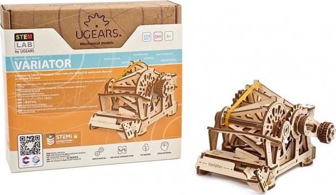 Ugears 3D dřevěné mechanické puzzle STEM výukový variátor