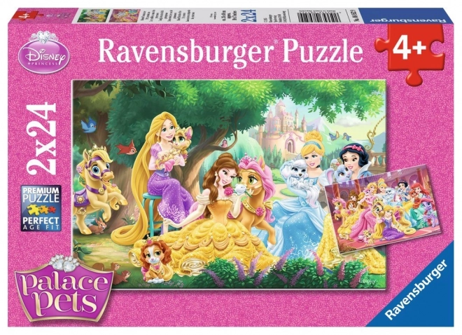 Puzzle Disney princezny a jejich mazlíčci