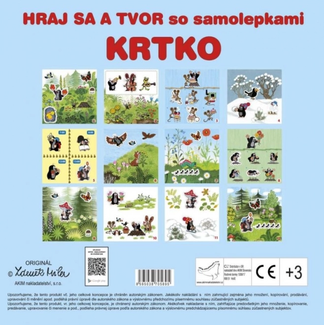Album obrázkové Krtek Hraj si se samolepkami