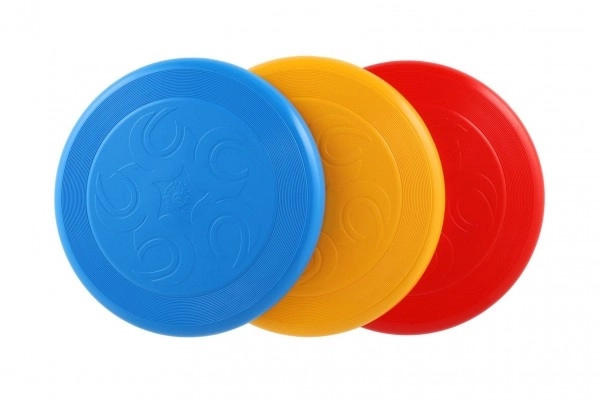 Létající talíř Frisbee plast 23cm možnost 4 barev 12m+