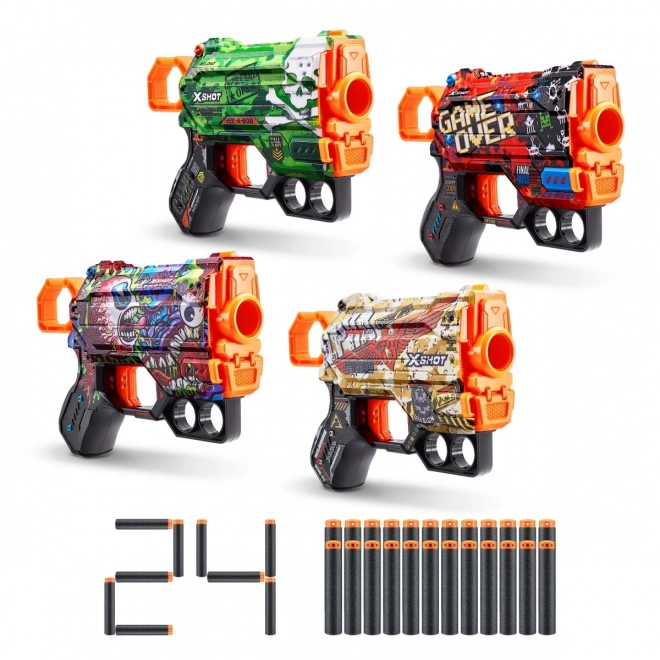 Sada odpalovacího zařízení Skins Menace 24 šípů