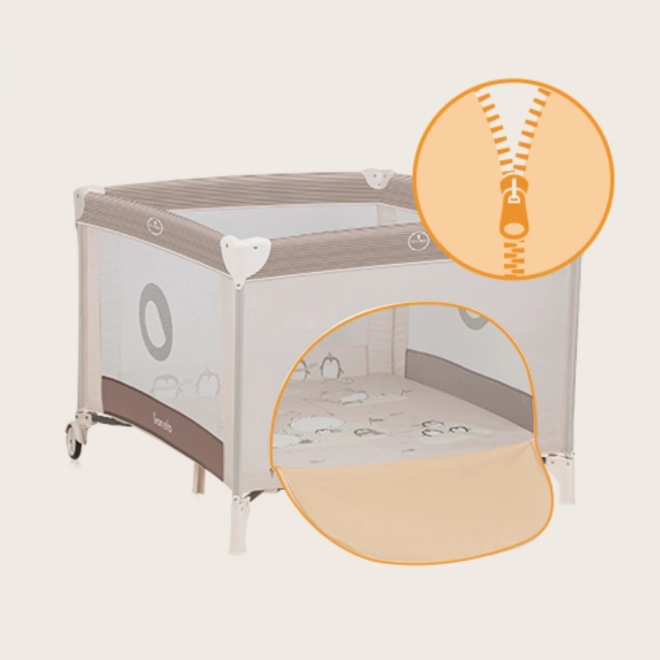 Dětská ohrádka Lionelo Bonnie Beige Sand