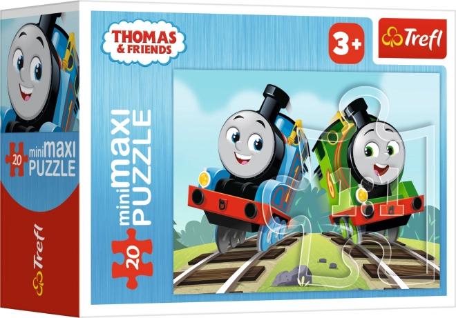 TREFL Puzzle Mašinka Tomáš: Všechny vláčky vpřed 20 dílků