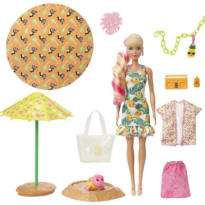 Barbie Color Reveal panenka - Pěna plná zábavy