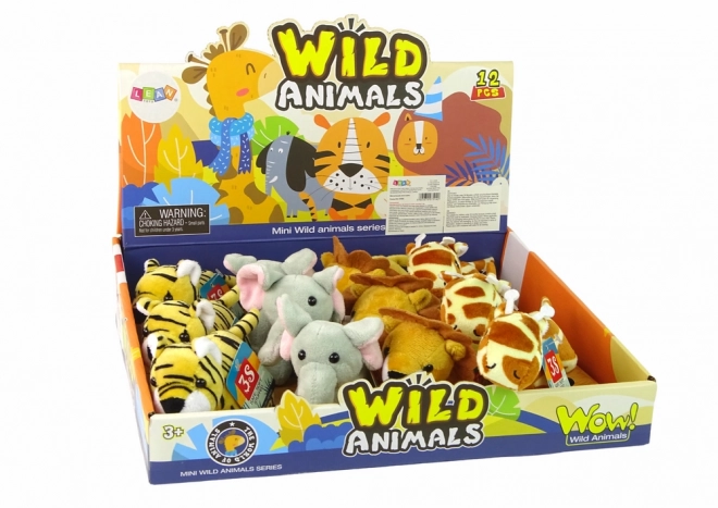 Mini plyšová zvířátka Safari, 4 modely