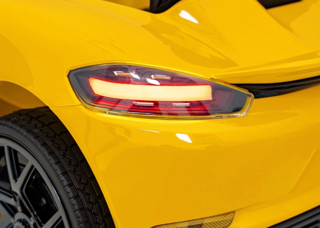 Dětský elektrický vůz Porsche 718 lakovaný – Žlutý