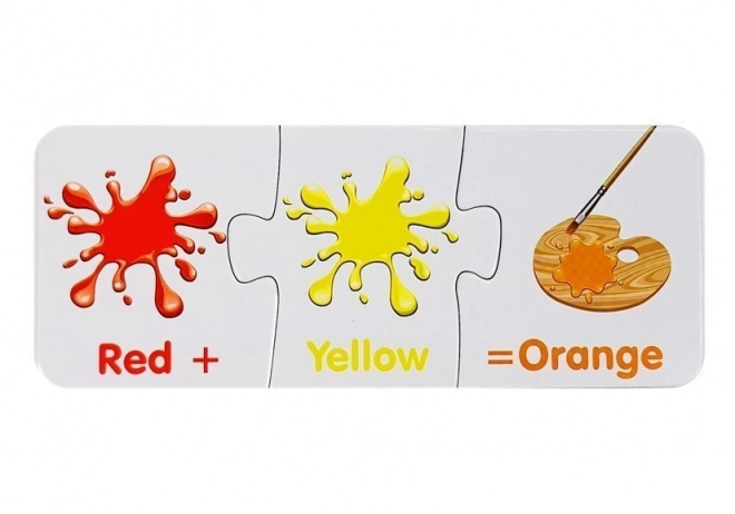 Vzdělávací puzzle Barvy Angličtina 10 spojení