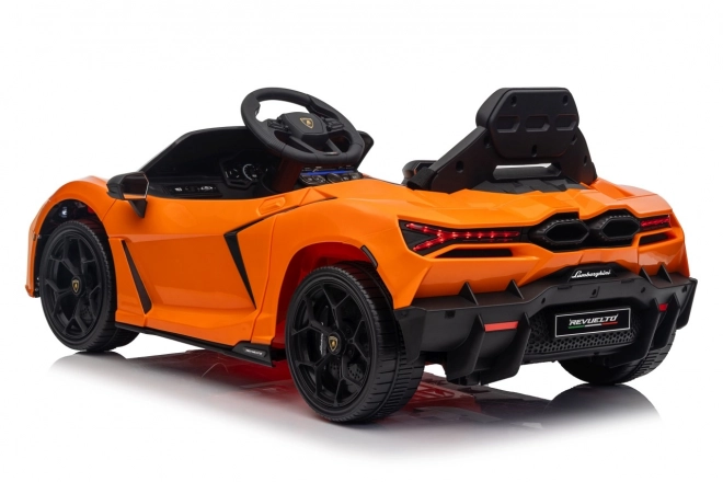 Dětské elektrické auto Lamborghini Revuelto oranžové