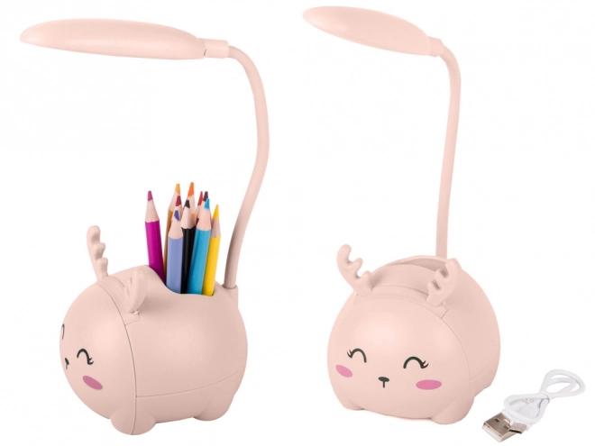 Dětská noční LED lampička s USB a organizérem