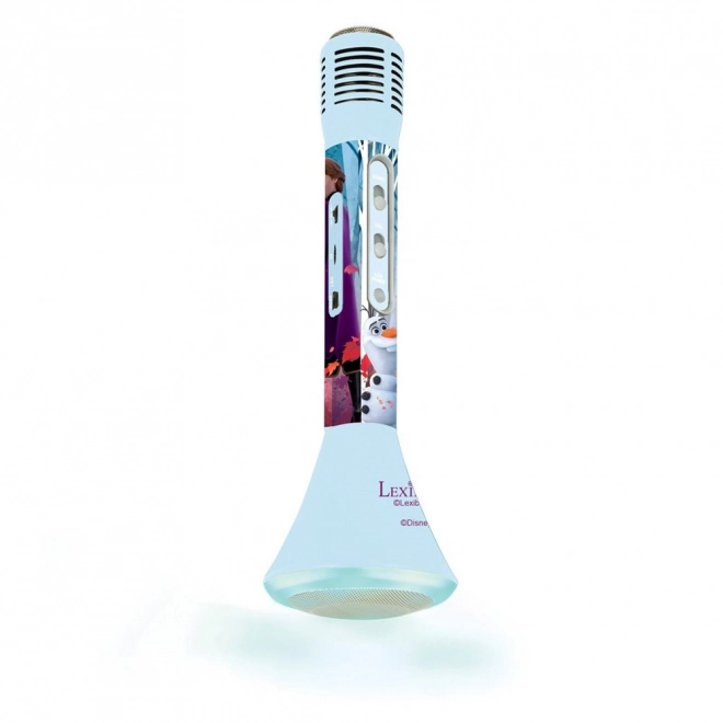 Bezdrátový karaoke mikrofon Disney Frozen s vestavěným reproduktorem a světelnými efekty