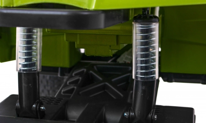 Dětská bateriová čtyřkolka ATV Air Quad Green + nafukovací kola + rádio MP3 + pomalý start